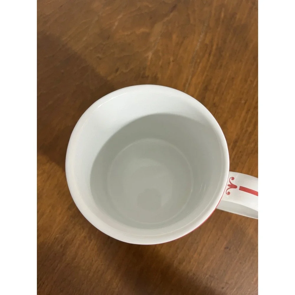 Sur La Table White and Red G Initial‎ Coffee Tea Mug